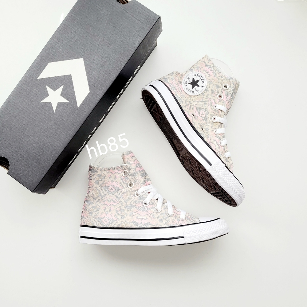 Converse CTAS HI Pale Putty Limestone Grey Pink White Women's 5 - Picture 1 of 6